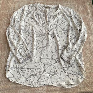 Black and White Loft Blouse